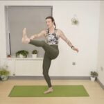 helena demonstrating kicking leg