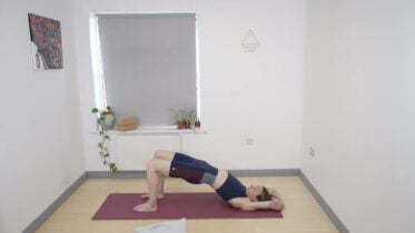 doing bridge pose in yoga